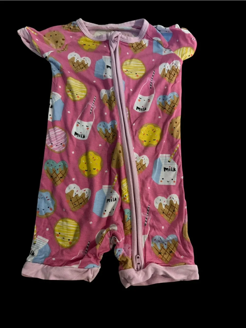 Four Little Sleepies Short Sleeve One-Piece - 6-12 months
